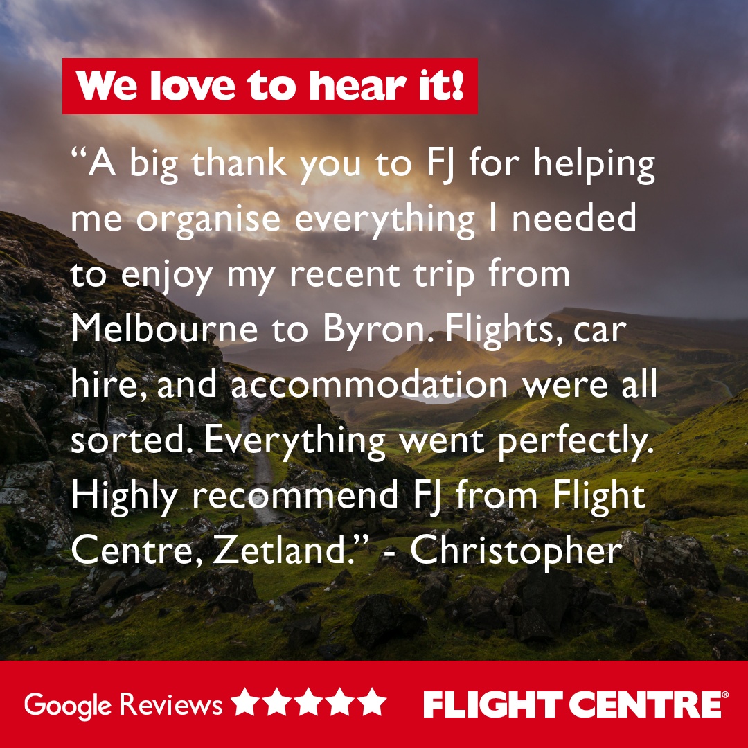 From flights and transfers to accommodation and tours, we know that there’s a lot that goes into planning a holiday.  

We are here to do all your heavy lifting and to make sure you have a great time! 😎