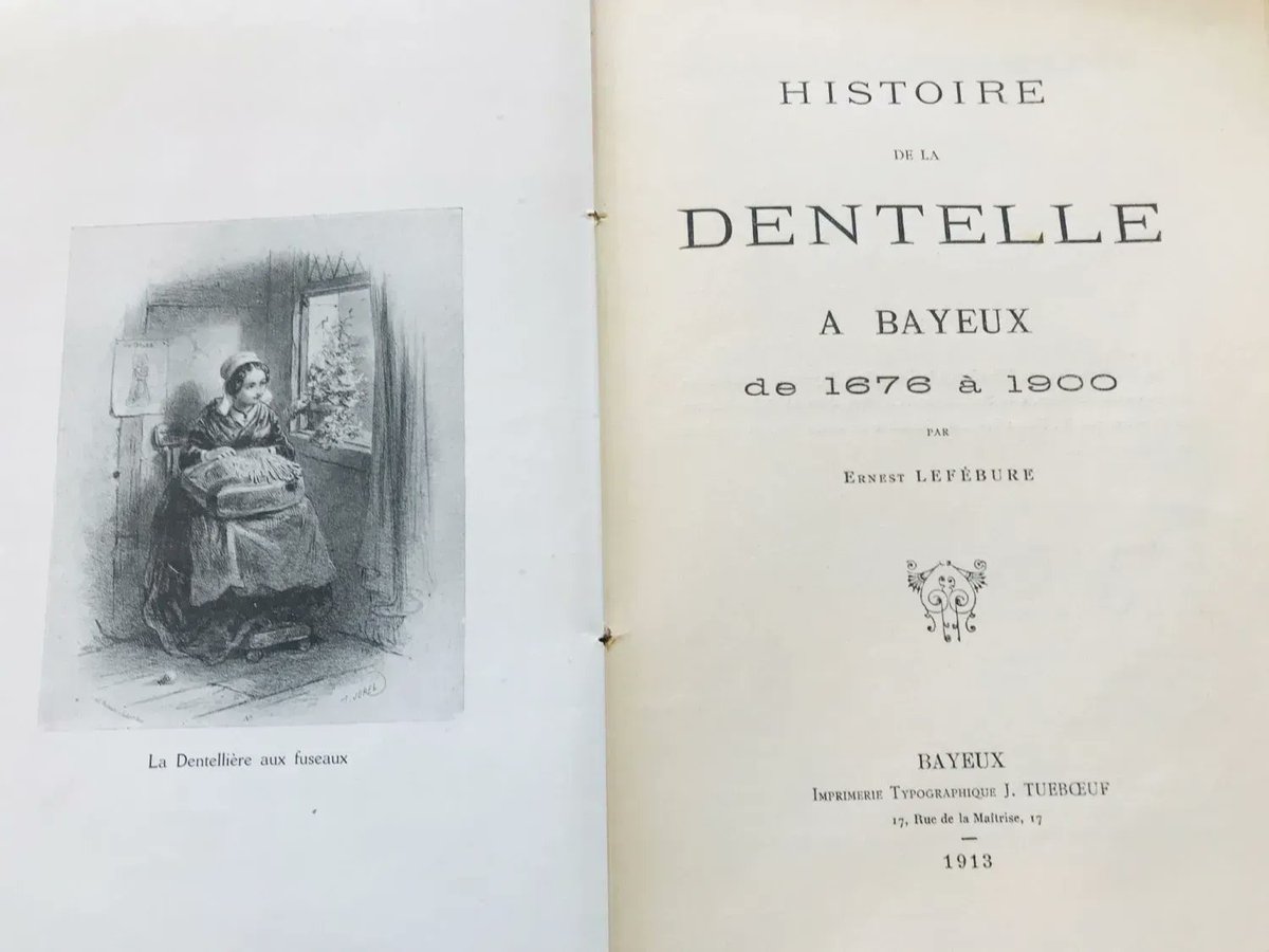 Les7Lieux's tweet photo. Découvez l'ouvrage  « Histoire de la Dentelle à Bayeux »  publié en 1913 par Ernest Lefébure qui relança la production de la dentelle de Bayeux au XIX siècle 👍 
https://t.co/lzOvUZ1tD4 
#les7lieux #bayeuxintercom #les7lieuxpatrimoine https://t.co/09vXoLxiNr