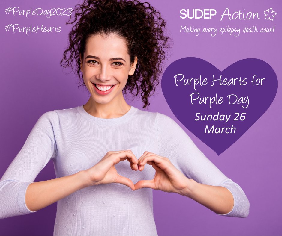 Today is #PurpleDay2023 💜
We can’t wait to see how you’re marking the day & raising awareness of #epilepsy
Comment below and share your photos of you wearing purple and displaying our poster!

If you haven’t got the poster yet, download it here: sudep.org/purple-day-2023