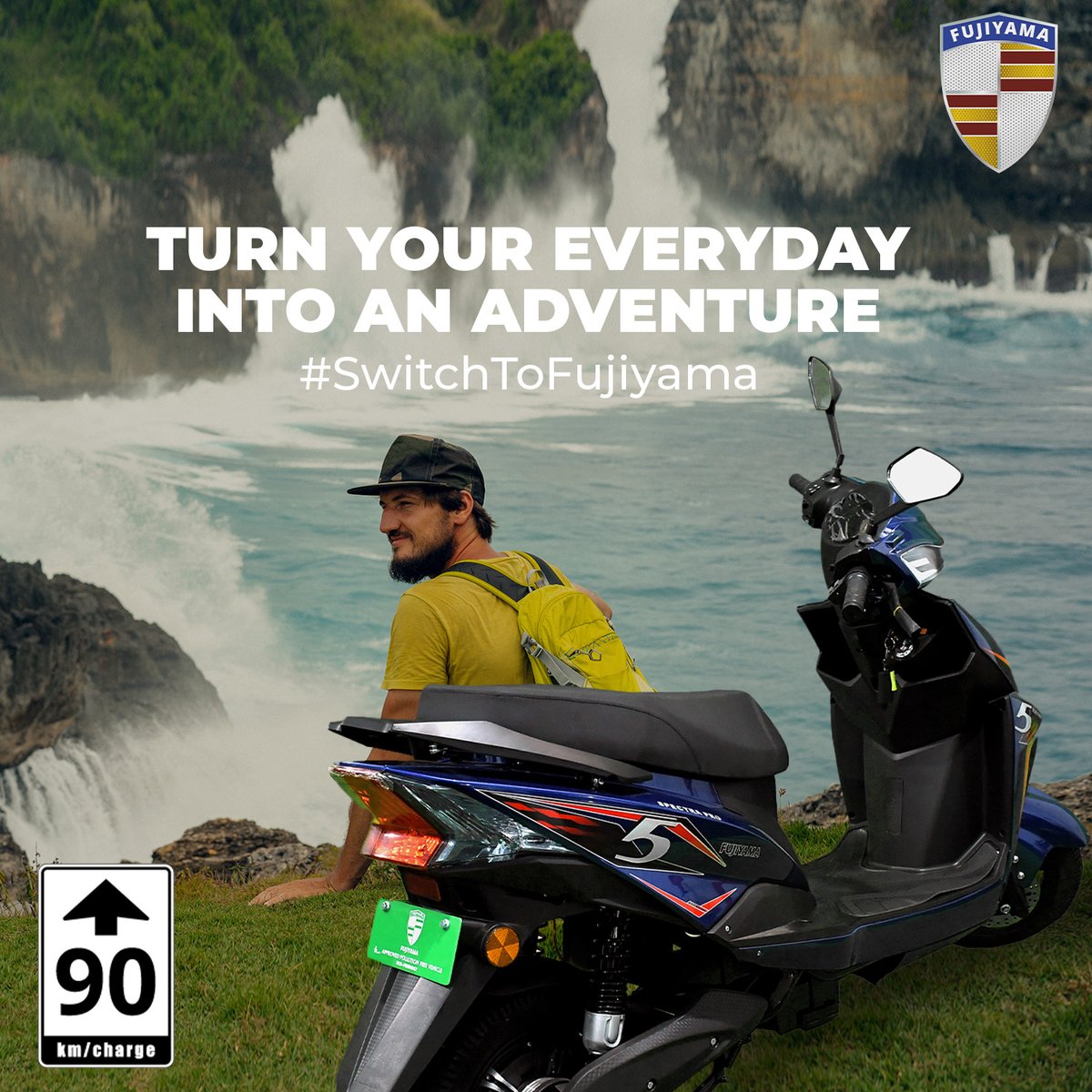 ⚡Experience the thrill of open road and turn your everyday commute into an adventure with FUJIYAMA Electric Scooters. 

#TurnYourEverydayIntoAnAdventure #fujiyama #fujiyamaev #sustainablefuture #adventuretravel #adventureinstyle #switchtofujiyama