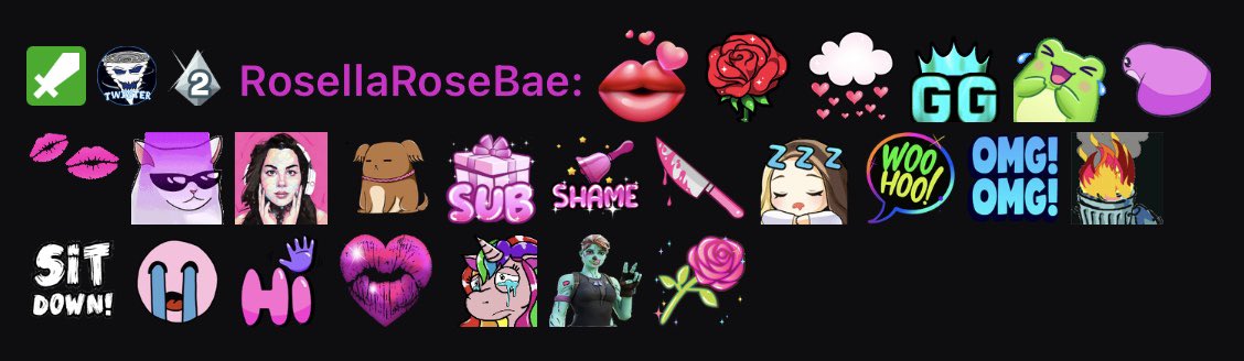 Rosellarosebae's tweet photo. New #emotes for #tiers on my #twitch #chanel #TwitchAffilate!! #streamer #streamers #girlgamer #gamerchick #gamergirl #twitchgamer #pc #ps4 #ps5 #discord #GamersUnite #follow #follower #subs #StreamerCommunity #streamerlife https://t.co/bSEitRofnv