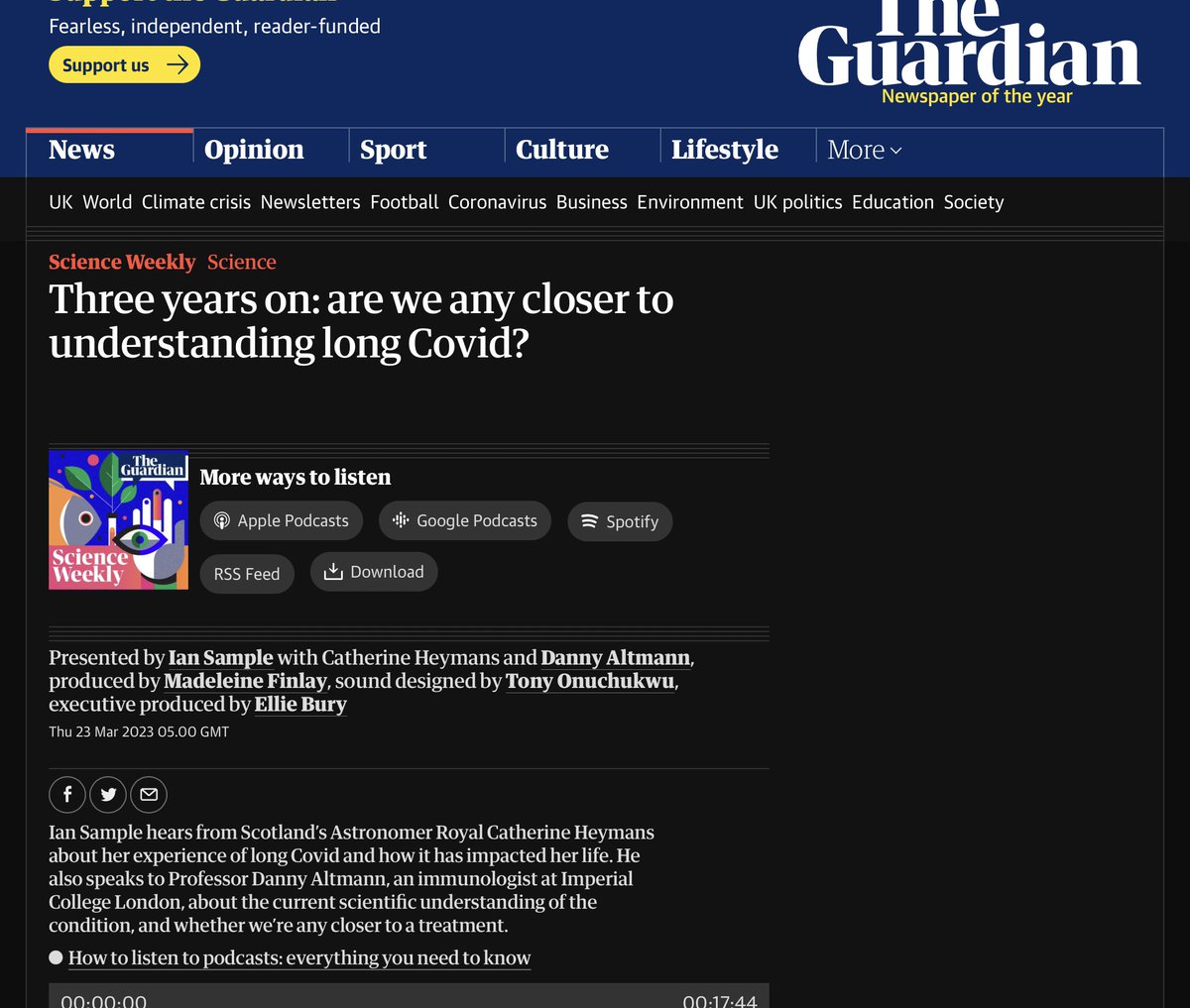 SandraWeeden's tweet photo. Anyone noticed that the focus now seems to be on LONG covid? 

https://t.co/GDHrJ0sa2z https://t.co/MrYx9rkhzA