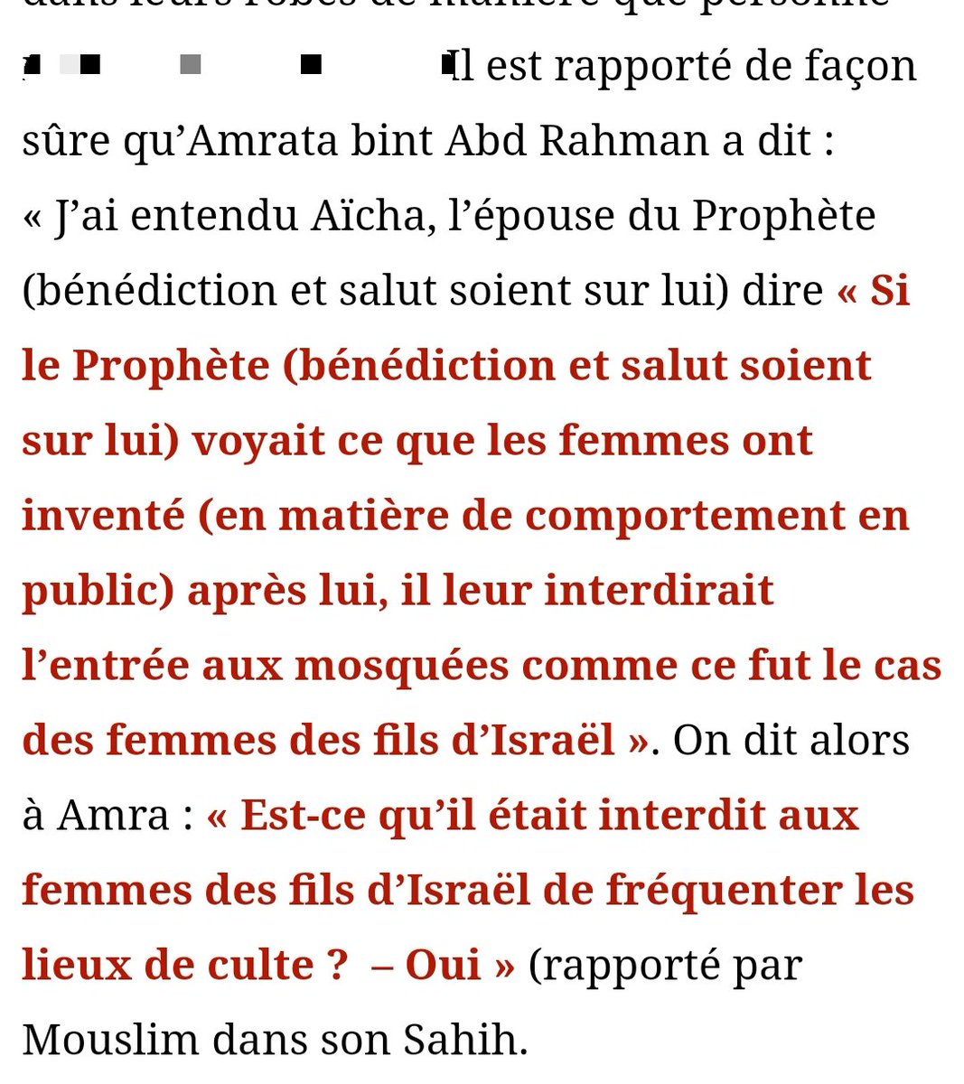 kiaadjo's tweet photo. @Myriamadski @neiila13 @imane78s Mais c'est malheureusement un constat, mais rien à voir avec la médisance. Si déjà Âïcha qu'Allâh soit satisfait, déplorait le comportement des femmes à la mosquée à son époque, que dire de notre époque, nous qui sommes tellement loin ? https://t.co/BJDj15Ezai
