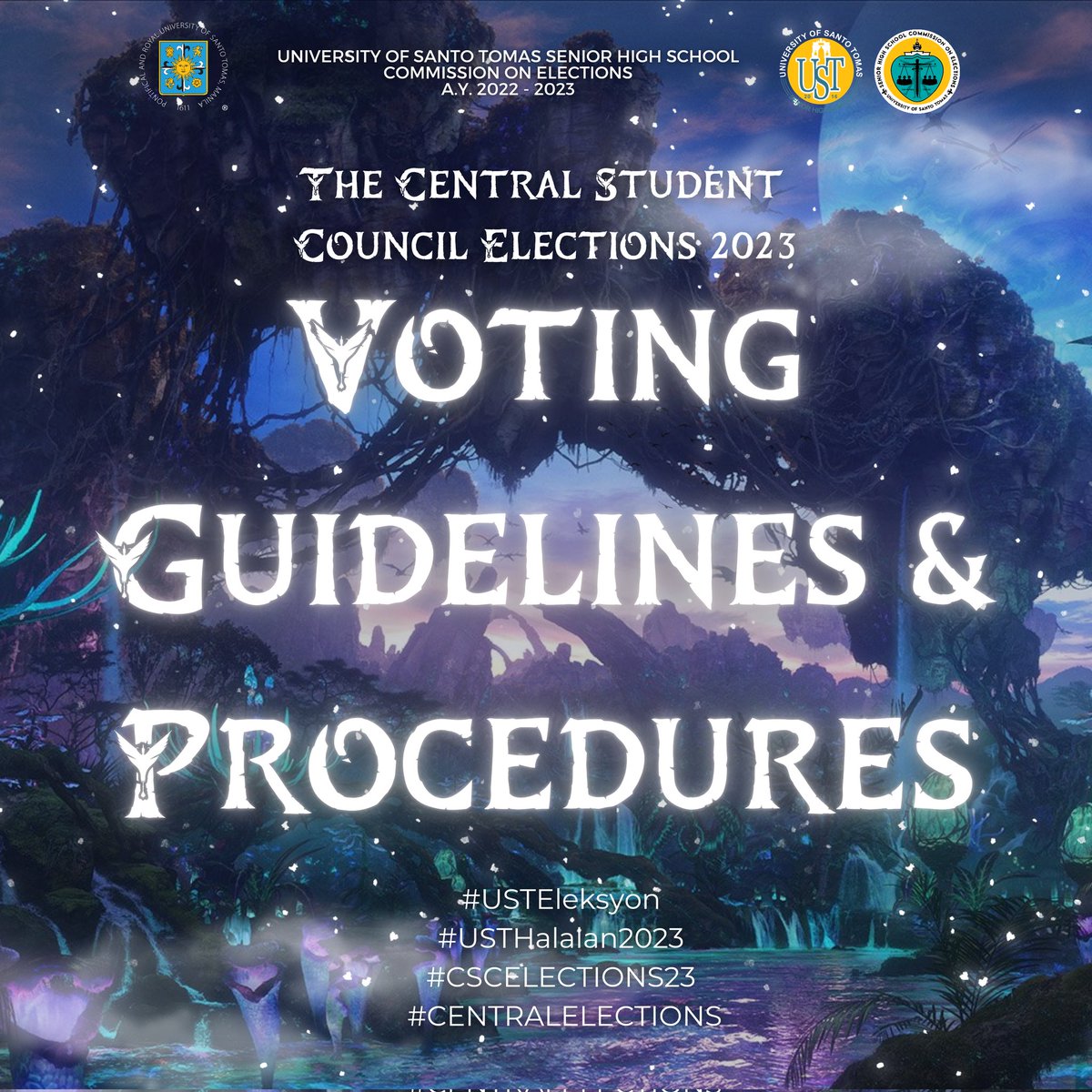 ustshscomelec's tweet photo. 𝘡𝘰𝘭𝘢‘𝘶 𝘯ì𝘱𝘳𝘳𝘵𝘦’! 

The Central Student Council has come!

The Voting Guidelines and Procedures are now available. 

Vote wisely, Thomasians 🐯 

#USTEleksyon
#USTSHSHalalan2023
#CSCELECTIONS
#CENTRALELECTIONS

Pubmat by: Vhic Del Rosario https://t.co/kSdcNUWzLm