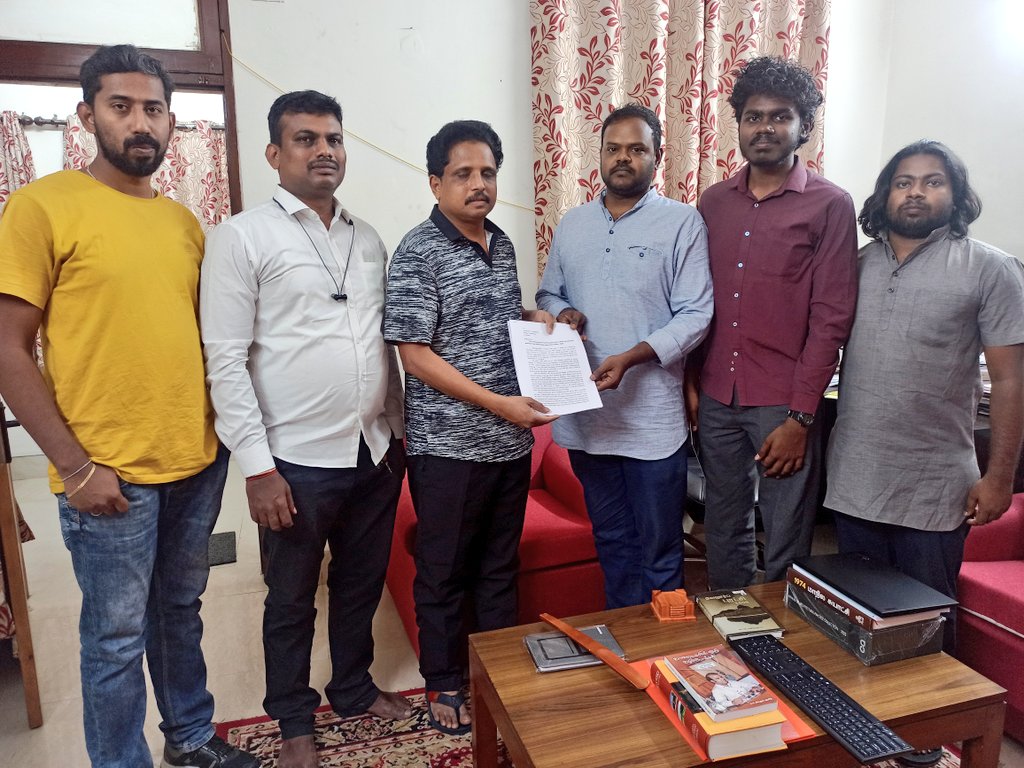 elaiya_ar's tweet photo. Met Hon @SuVe4Madurai MP @cpimspeak and gave him representation regarding the ABVP Violence on @JNU_official_50  students.

#JNU #SaveJNU https://t.co/1NyeZuXBPO
