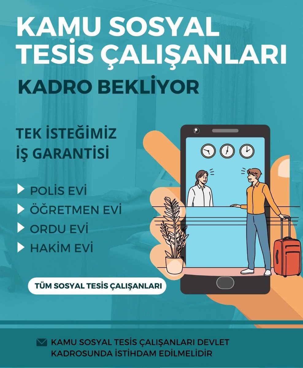 <a href="/kanal7/">Kanal 7</a> <a href="/acetmehmettw/">Mehmet Acet</a> Sayın <a href="/acetmehmettw/">Mehmet Acet</a> <a href="/NumanKurtulmus/">Numan Kurtulmuş</a> <a href="/kanal7/">Kanal 7</a> Kamu Sosyal Tesisleri Orduevi Polisevi Öğretmenevi  Sözleşmeli İşçileri Haklı KADRO Talebinde Desteklerinizi Bekliyor Sayın <a href="/NumanKurtulmus/">Numan Kurtulmuş</a> sorarmısınız Müjde Bekliyoruz İyi Yayınlar