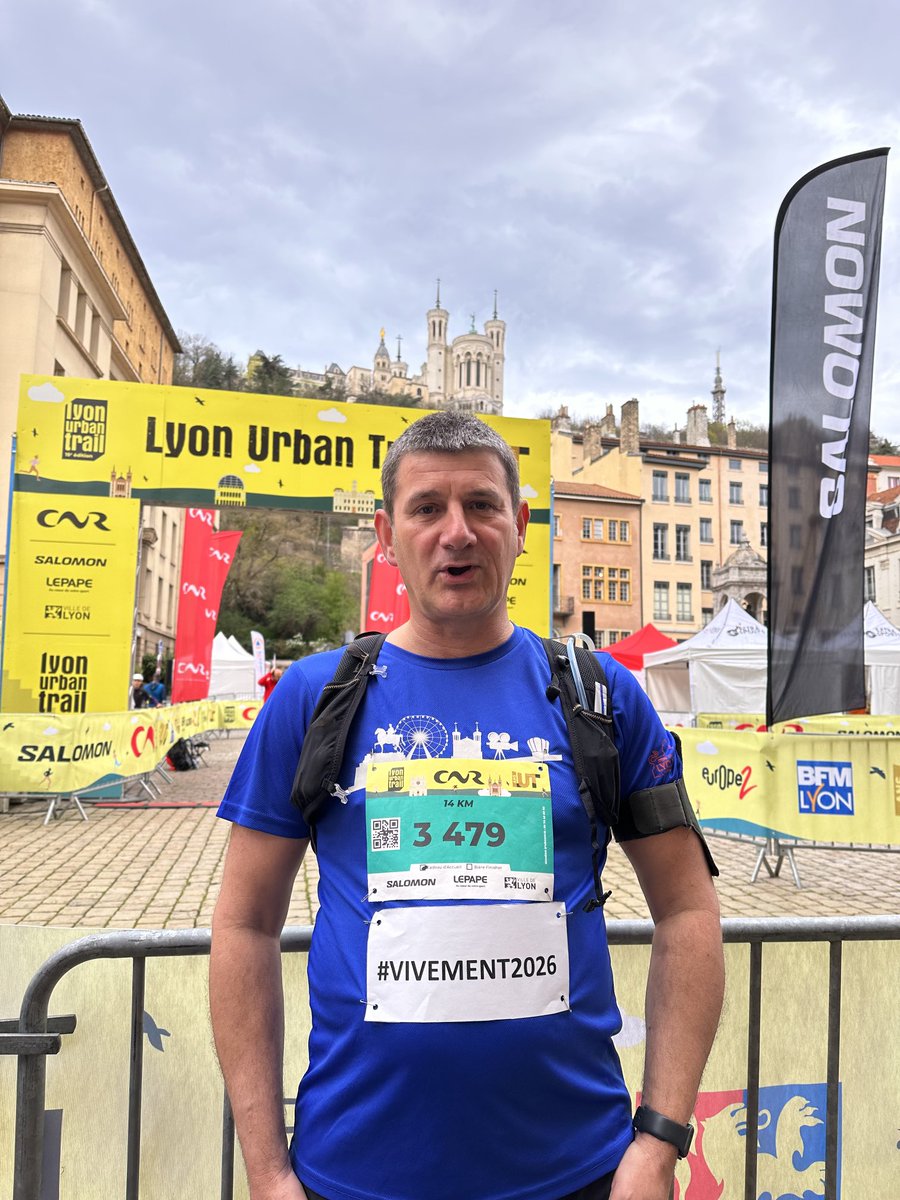 Plus de 8000 runneurs au départ de ce 15e Lyon urban trail . Rdv à l’arrivée vers 12h si je boucle ce 14km très technique 😉. #lyonurbantrail #vivement2026 ⁦@lyonmag⁩ ⁦@leprogreslyon⁩