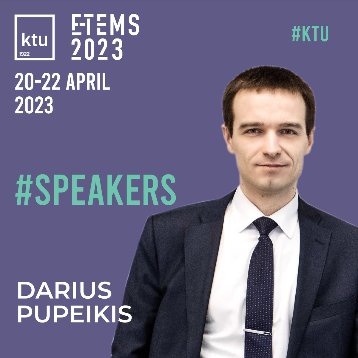 #MeetOurSpeakers

👤Darius Pupeikis “KAUNAS DIGITAL TWIN”
💡Head of the Centre of Smart Cities and Infrastructure

🟣Dr. Darius Pupeikis is a civil engineer, with a specialization in BIM (Building Information Modelling), building data science and energy performance.