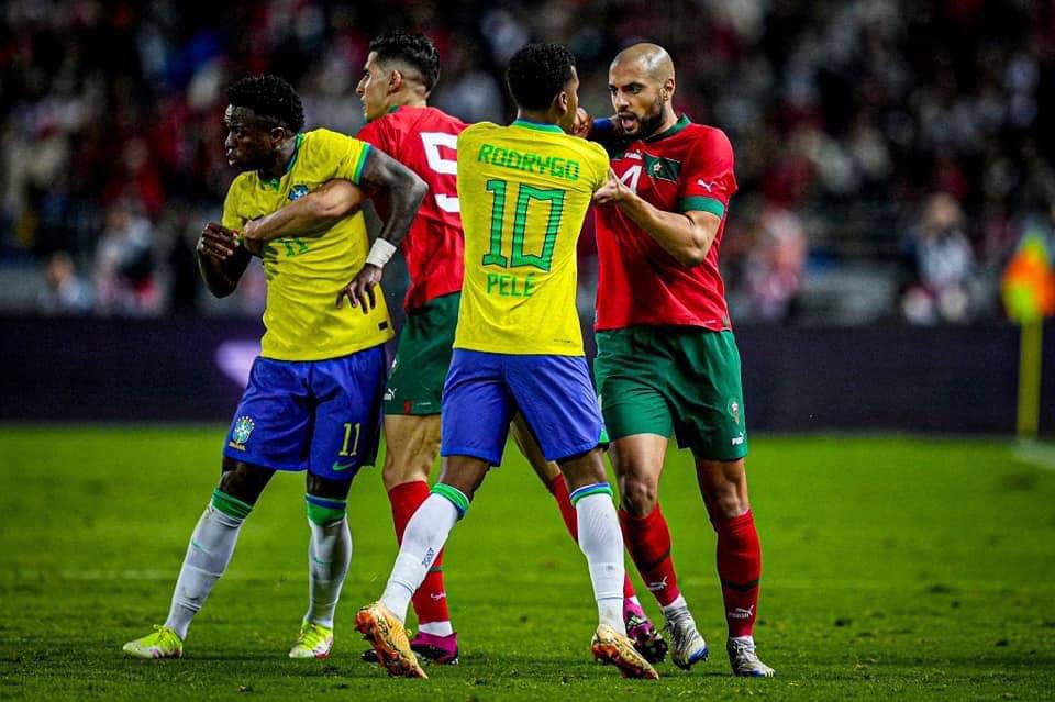 EvrardFul's tweet image. En faisant jouer le Brésil 🇧🇷 en amical chez elle, la @FRMFOFFICIEL a réussi un pari car très peu de fédérations parviennent à faire jouer ce calibre d’équipe en Afrique. @Izemanass @CAF_Online @FIFAcom #DestinationMorocco2025 #MARBRE