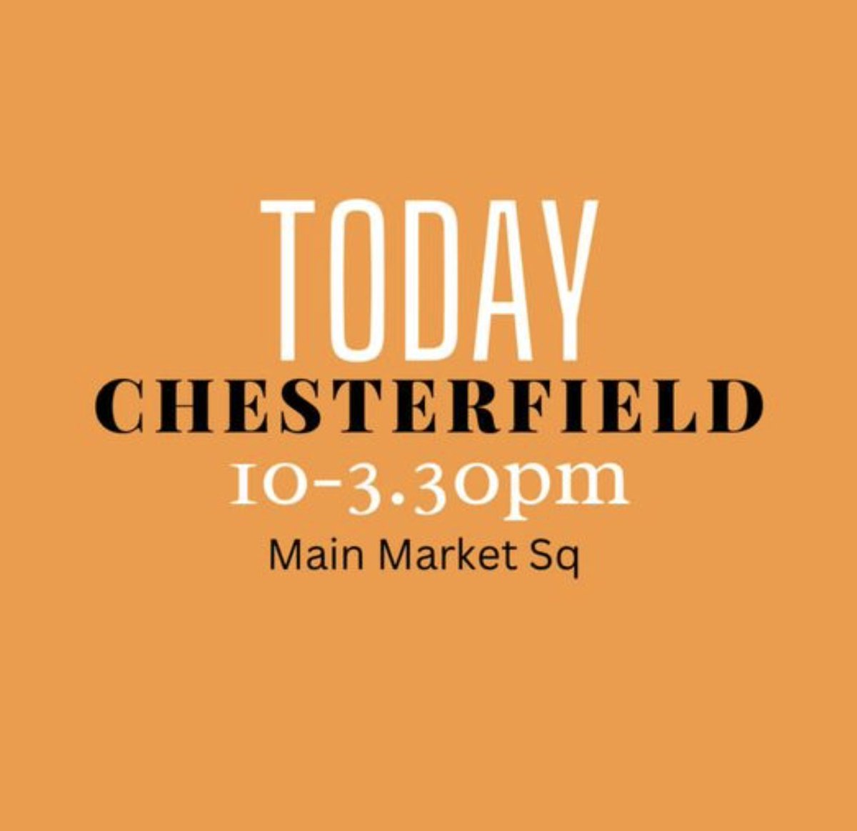 _TheMarketCo's tweet photo. TODAY #Chesterfield Artisan Market
Over 40 incredibly talented local artisan #makers #bakers #designers #crafters #Artists #photographers #culinaryexperts
10-3.30
Main Market Square
#dontmissthis https://t.co/aLX4BmBh6W