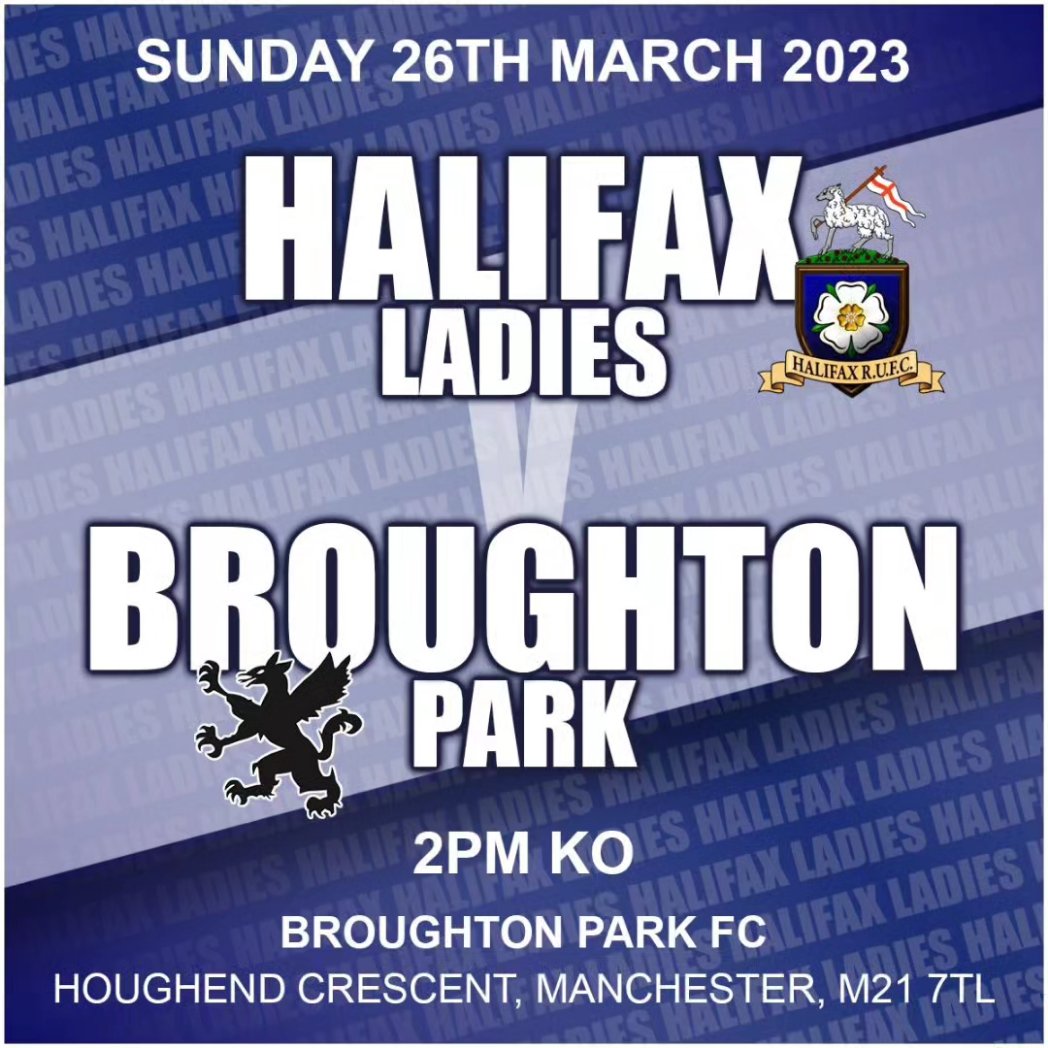 HalifaxLadies's tweet photo. Hoping to be inspired by yesterday's Red Roses performance, here is your line-up for today's match away against @broughtonparkfc 

Please send all your positive vibes for our penultimate game of the season, away in Manchester with a 2pm kick off. https://t.co/w0A7109wrT