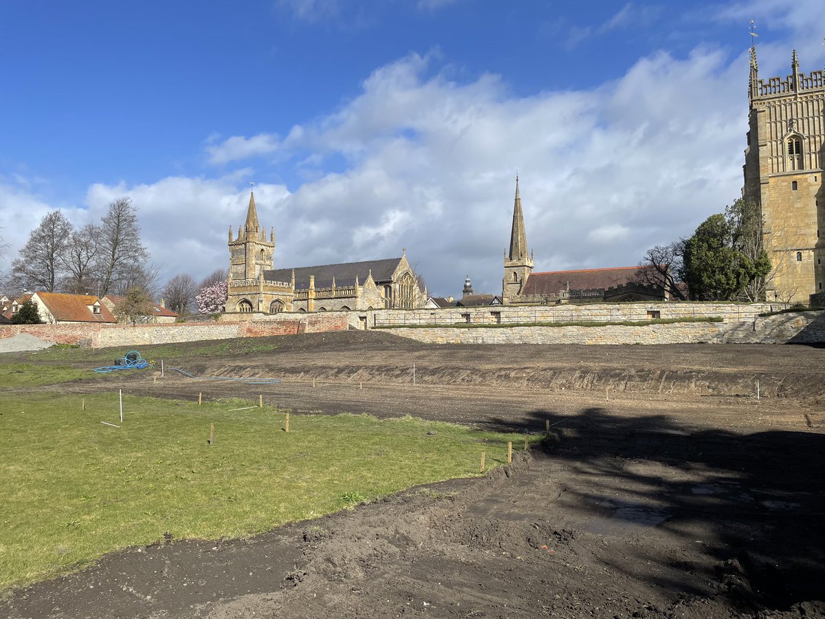 DigDare's tweet photo. An on going project, Evesham Abbey.

Archeological project, plus groundwork’s to make public access possible while preserving the Heritage Site. Every move monitored and recorded, some pieces of the Abbey Stonework reburied to preserve them from the elements. https://t.co/TBcZcf41Oj