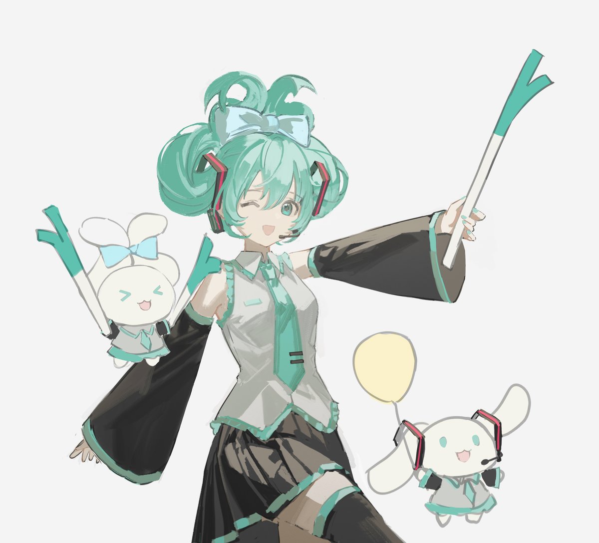 初音ミク 「#Miku 」|ns404のイラスト