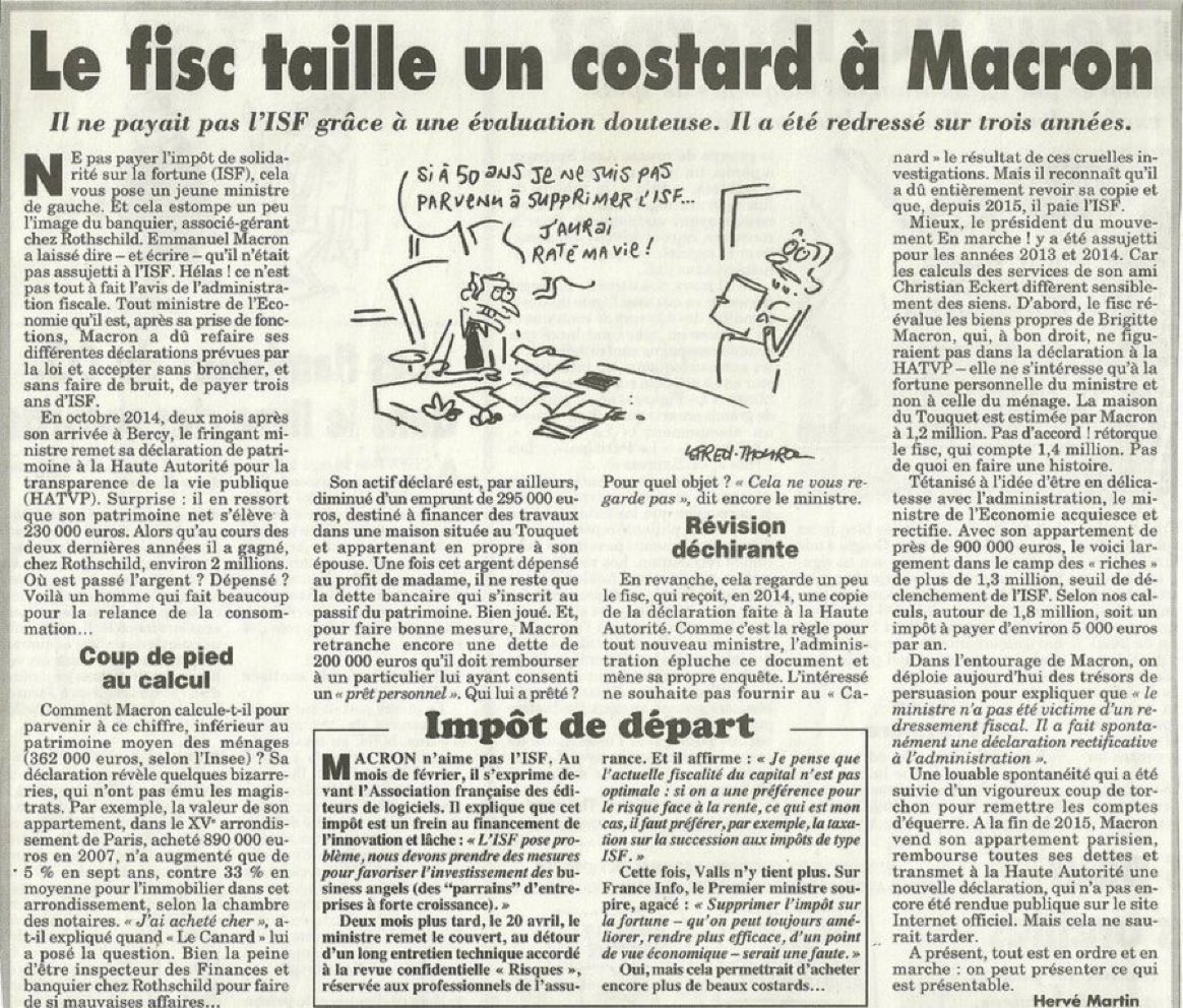 EnModeMacaron's tweet photo. C’EST DU TRÈS LOURD!

Emmanuel Macron ne payait pas l'ISF grâce à une évaluation très douteuse de son patrimoine quand il était ministre de l'Économie...

Mais qui s'en soucie?

Apparemment personne... https://t.co/jXSC9J4zkg