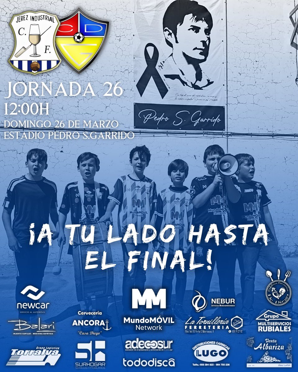 JerezInd_CF's tweet photo. ¡Buenos dias Industrialistas! 💙🤍

¡HOY JUEGA EL JEREZ INDUSTRIAL!

☑️| JORNADA 26
🗓️| Domingo 26 de Marzo
🕓| 12:00 h.
🏟️| Estadio Pedro S.Garrido
🆚| @CD_Guadiaro

#jerezindustrialguadiaro

#JICF #Temp2223 #Jornada26 https://t.co/41uoClI16B
