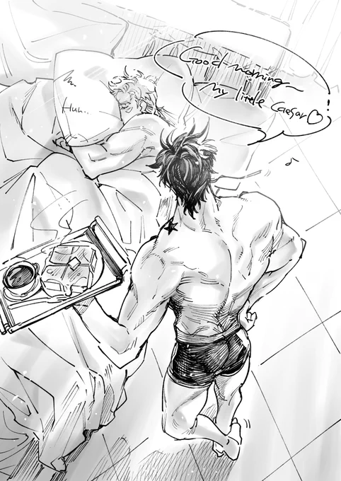 早く起きないとぜーんぶ食っちまうぜ～! 