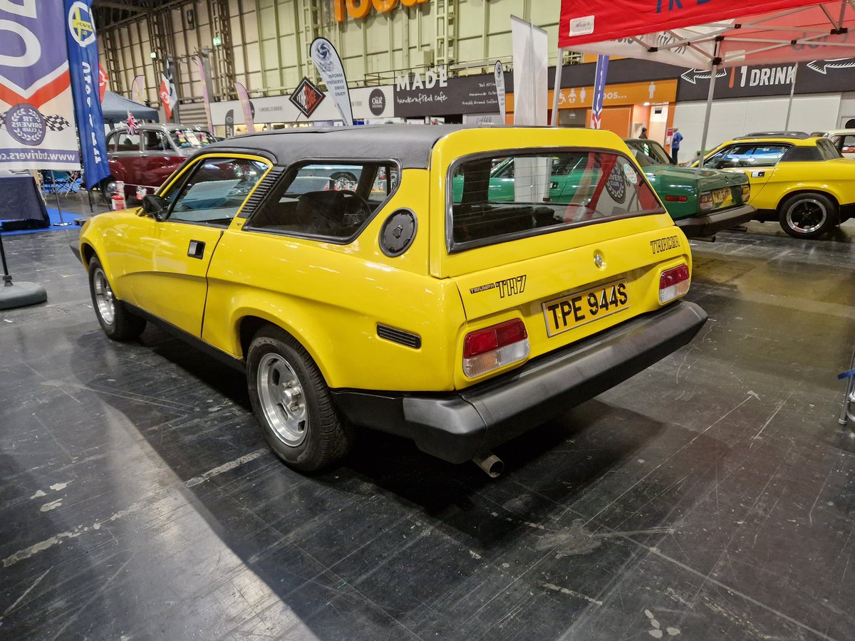 This is picking up plenty of intrigued glances at the #necrestoshow this weekend - the one-off Triumph TR7 Tracker. Love it or hate it?