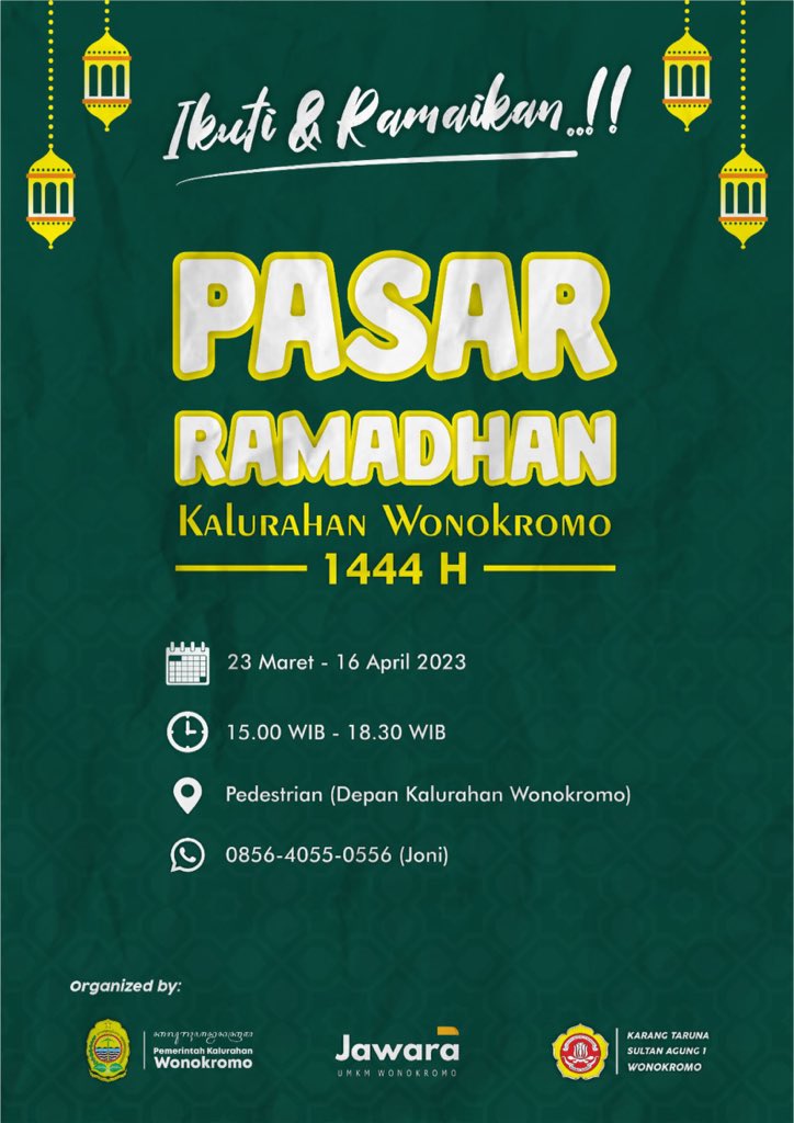 bantuleventsid's tweet photo. Dengan mengusung tema pasar rakyat banyak sekali dijual menu takjil, produk lokal, serta jajanan kekinian.
Program ini diselenggarakan oleh Jawara UMKM Wonokromo, Pemerintah Kal Wonokromo dan Karang taruna Sultan Agung 1 Wonokromo
#pasarramadhan #VisitBantul #BantulEvents https://t.co/oAYJ1JX50V