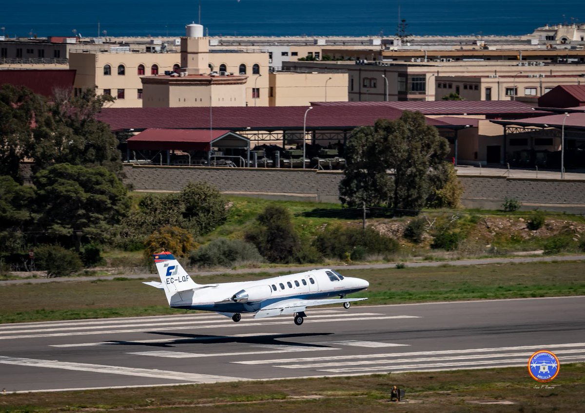 SpottersMelilla's tweet photo. #BuenosDías
Ayer tuvimos la visita en #MelillaMLN de esta @Cessna C550 Citation S/II de #ClipperJet, procedente de #BarcelonaBCN.
Aquí la vemos tomando por la #rwy15 de MLN como #ORO901, posteriormente despegó a #MadridMAD como #ORO902
.
.
Fotos📸: Juan P. Romero
@jmanatol https://t.co/67eyCGWO2x