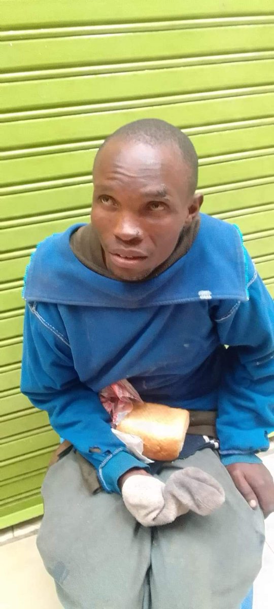 githunguri_don's tweet photo. This is Kelvin Kariuki Njuguna, @kdfinfo officer from Embakasi who is stranded in Nyahururu Town and looks to be mentally unstable. 

Share this post to reach his family and authorities. https://t.co/olPtvezCua