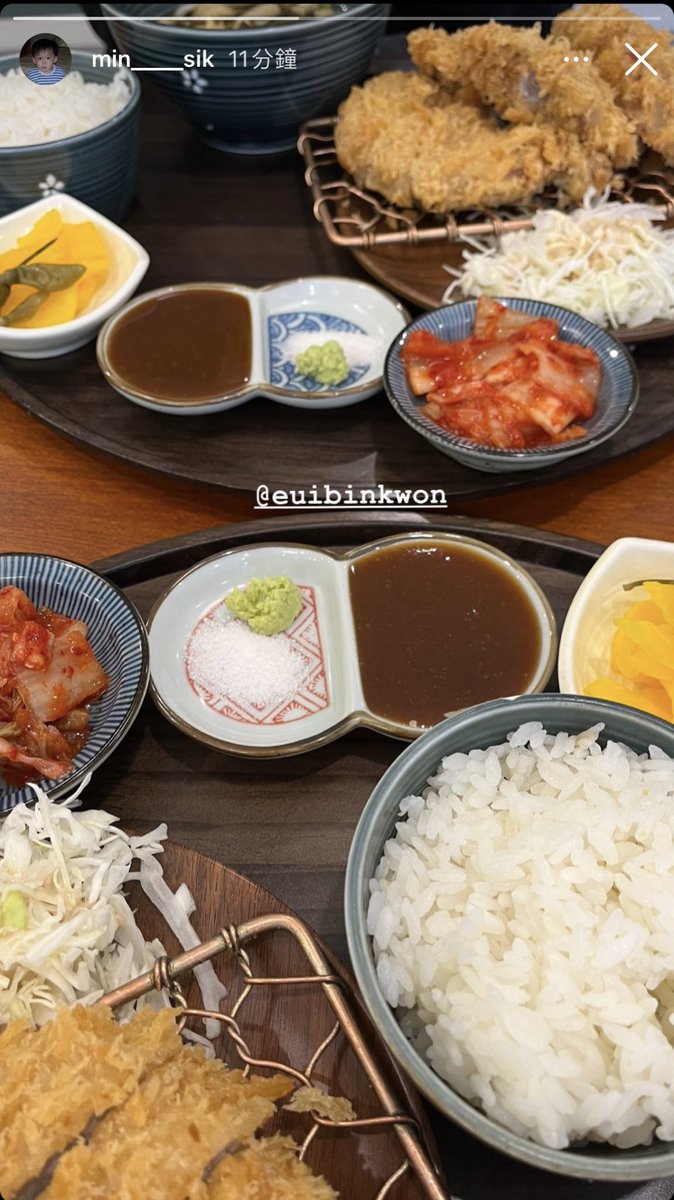lsyyoko2006's tweet photo. Minsik Instagram Story:
Lunch with Euibin 😍😍😍 #CLROCK
#ChoMinsik #조민식 #KwonEuibin #권의빈 #THEIDOLBAND https://t.co/opJ07xwzjz
