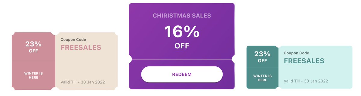 クーポンのようなUIを簡単に作れるパッケージ「coupon_uikit」

pub.dev/packages/coupo…