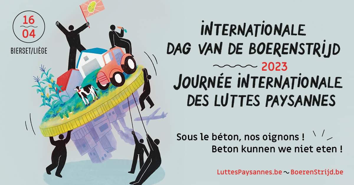 nourrirliege's tweet photo. Journée des Luttes Paysannes Dag van de Boerenstrijd #RESAP - @Autre_Terre- @canopea_be - @boerenforum - @FIANbelgium - @AiA_BE - @reseau_gasap - @QuinoaAsbl - @CATL_be - @LeMAP_be - #OLT - @fugea - @viacampesinaFR - @foeeurope - @greenpeace_be - @SOSFAIM - @Terre_en_vue_ etc ! https://t.co/haGuH4SRqZ