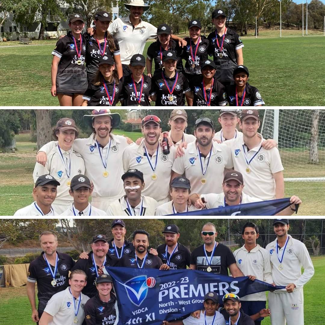 The 2022/23 season comes to an end. 

We are thrilled with our three senior grade premierships from the Women's NWMCA T20, Third XI and Fourth XI. 

Thanks to all the players, coaches, volunteers and supporters. 

Bring on 2023/24. #WeAreBrunswick