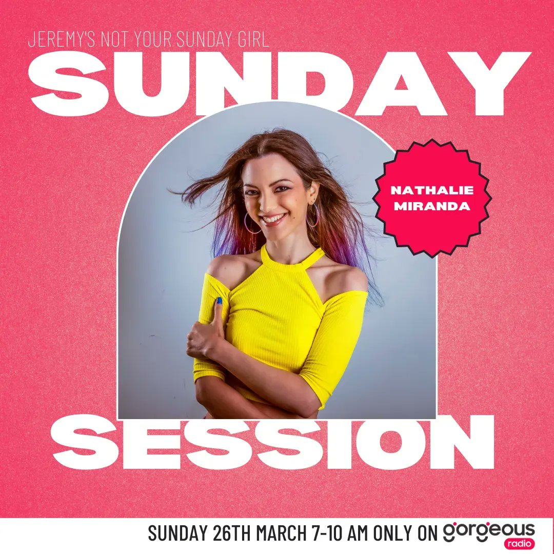 It's time for our Sunday Session. We are truly honoured to have @vocalfreaknat joining us right here, right now on Gorgeous. 

Still to come @SophieEB, @LouiseRedknapp, @MikolasJosef , @The_Cuza and @_DennisArana.