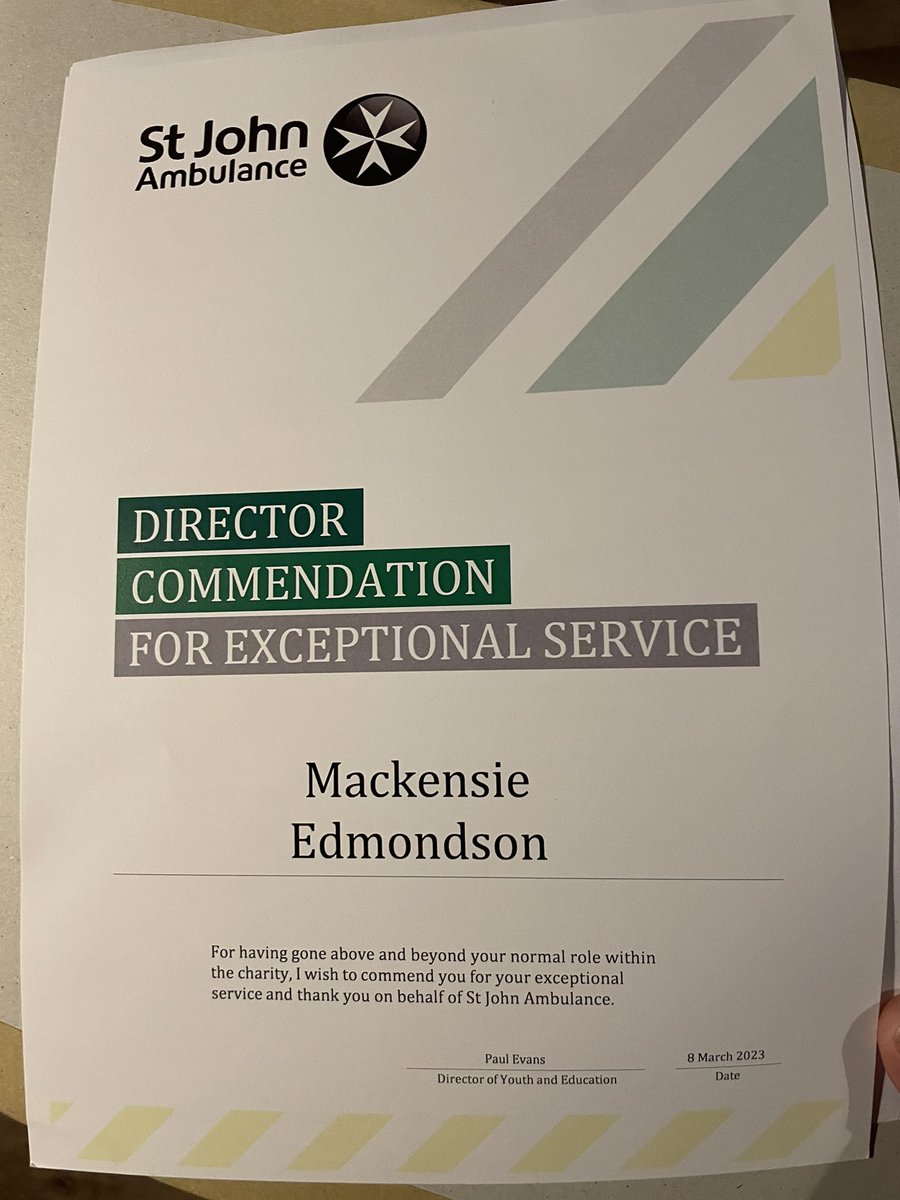 #AskMe how <a href="/stjohnambulance/">St John Ambulance England</a> recognises it’s volunteers; today I received a Director Commendation for Exceptional Service. This recognition goes to show how St John Ambulance Volunteers go above and beyond, and demonstrate the HEART values everyday.
<a href="/StJohnsGate/">Museum of the Order of St John</a>