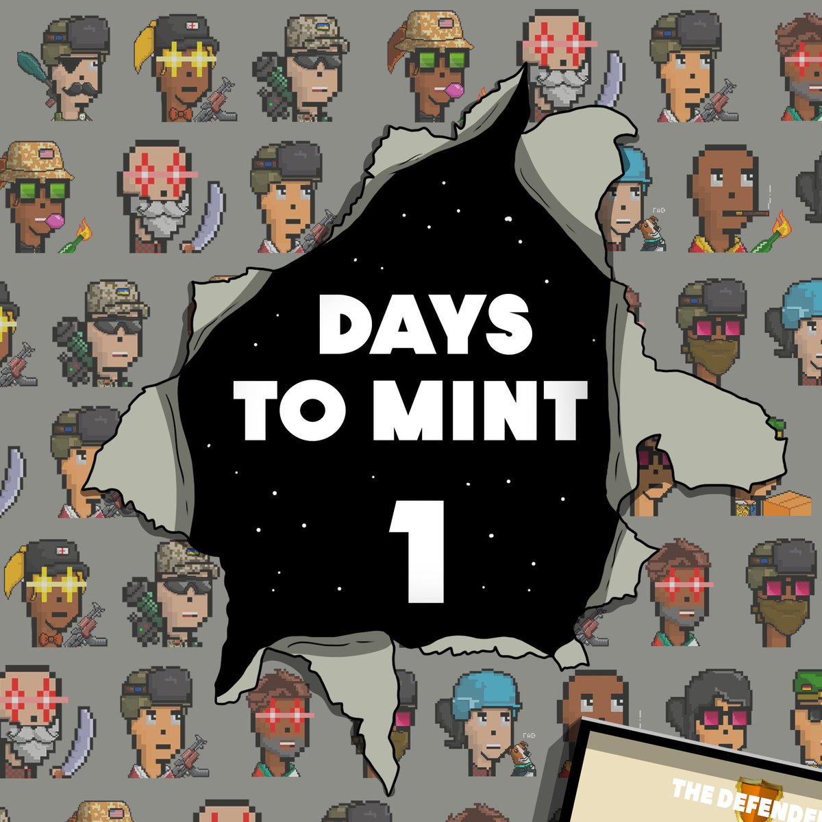 Hello @everyone ! 🛡️🚀🥳

We finally are on track to our pre-Mint Day on Monday, March 27, 2023 at 7pm UTC. 

From today we are starting to count days. 
We are working hard with great new technologies, including AI, to achieve our goals, of course, with your great support ❤️

You