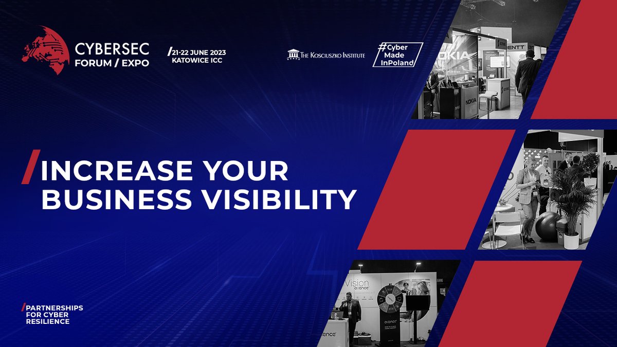csgspace's tweet image. CYBERSECEU: 👉 #CS23_EXPO is a great opportunity to present your company to potential investors! Become an exhibitor, collect the leads, build your network and show key solutions from cybersecurity industry! 

Meet us on 21-22 June in Katowice! ⤵️
…