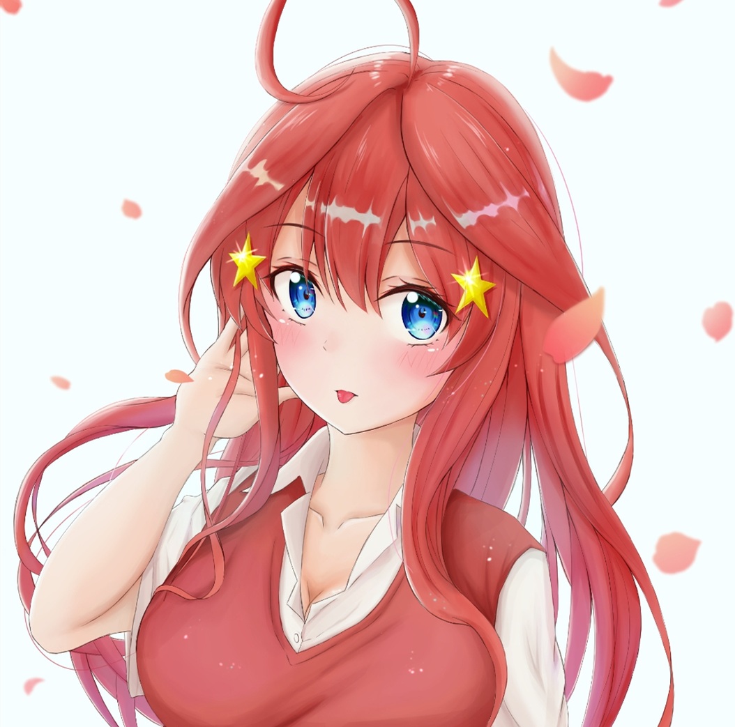 KulgyHDさんがTwitterに投稿した中野五月(五等分の花嫁)のイラスト。