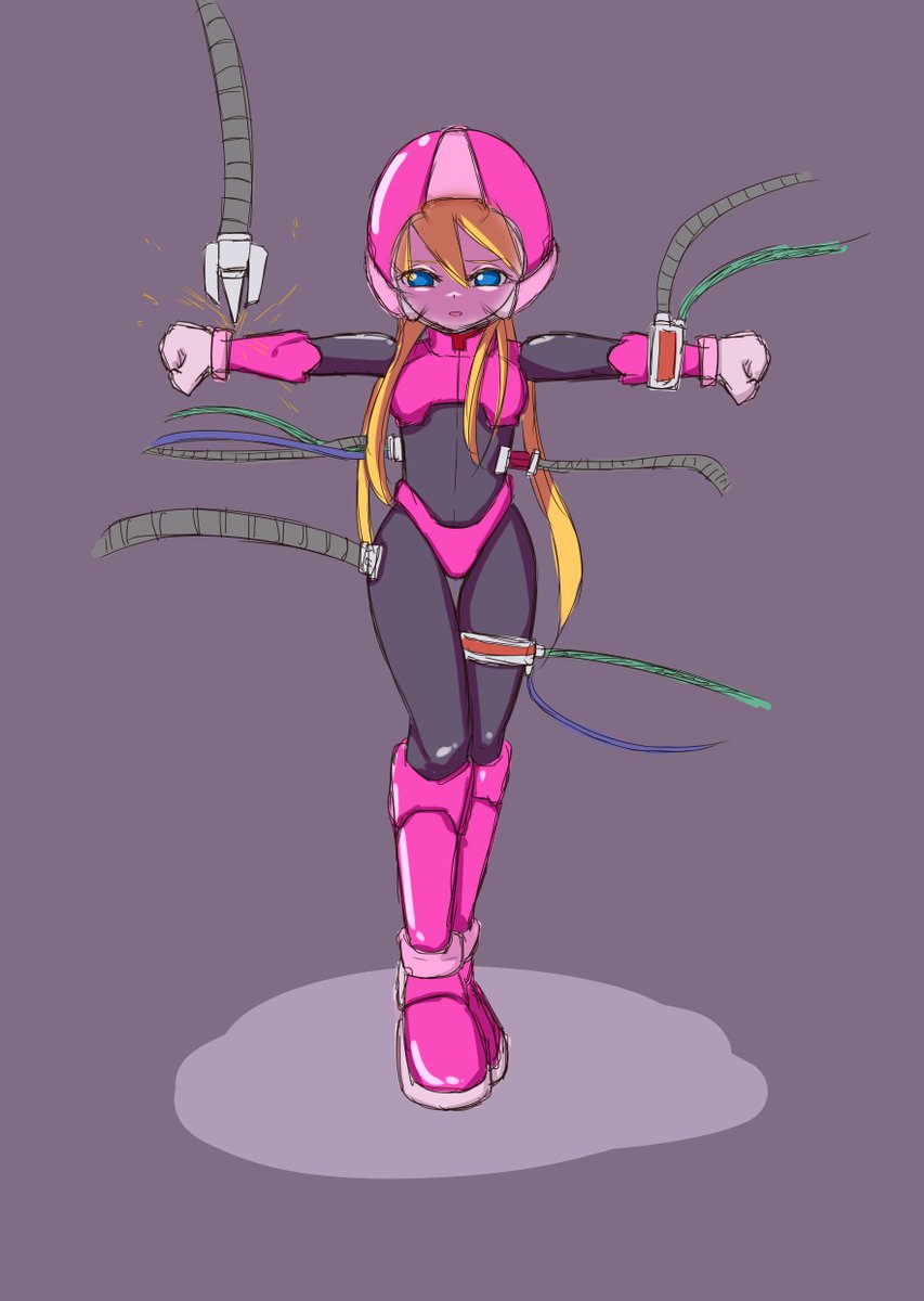 パンテオンに改造されるシエル。

身体を機械化されるわけでは無く、パーツを身体の上から装着されていく感じです。 