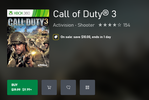 Cod3_Community's tweet image. If you've never owned CoD3, now's your chance fellas. 50% off ending tomorrow! Discord.gg/Cod3Community
#CallofDuty