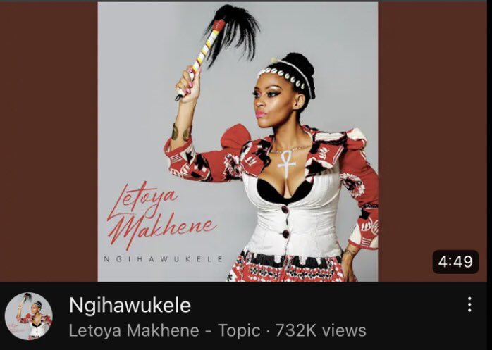 letoyamakhene's tweet photo. Thank you to everyone for the 732K views on my song Ngihawukele on YouTube. I have no record label, I haven’t promoted this song and haven’t even released a music video.
I truly appreciate your love and support🙏🏽🙏🏽🙏🏽
Thokozani👏🏽👏🏽❤️
#MusicVideoLoading
https://t.co/IOUN93cr07 https://t.co/2BVPrrd7KY