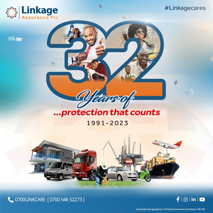 As we celebrate our 32nd anniversary, we look forward to continued growth, innovation, and excellence in the years to come. 

Thank you for believing in Linkage Assurance Plc.

#LinkageAt32 #Linkage32ndAnniversary #Celebration #Anniversary #insurance #congratulations #brokers