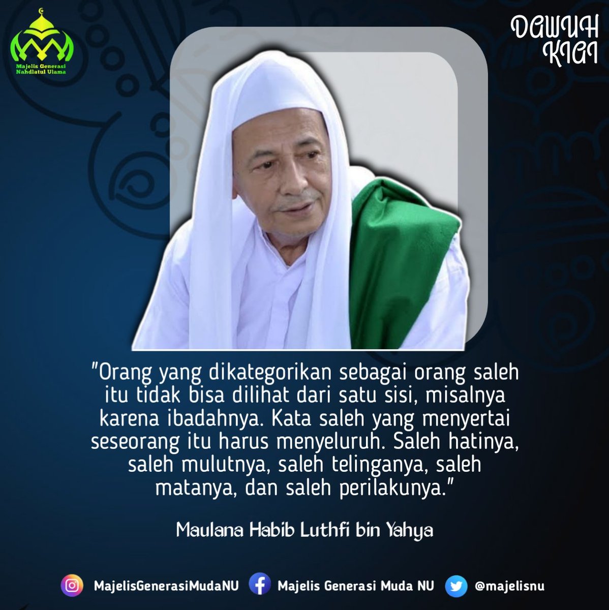 majelisnu's tweet photo. Maulana Habib Luthfi bin Yahya https://t.co/c0exUX1rar