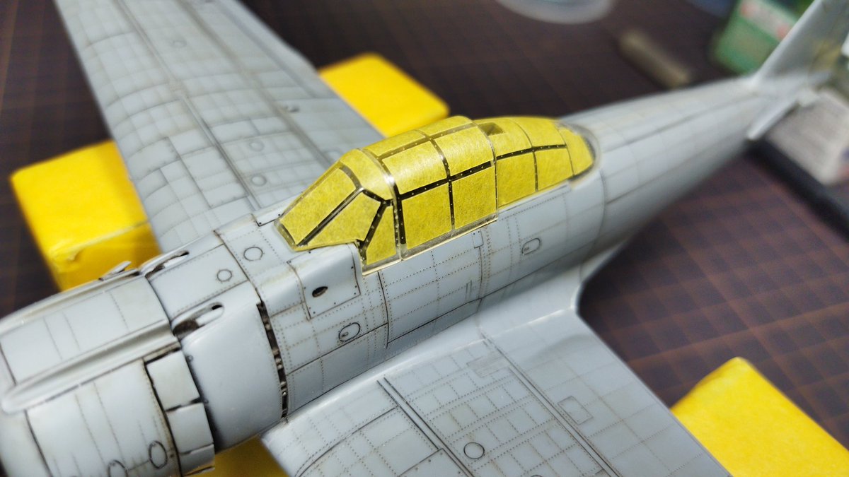 ModelTora's tweet photo. #二式水上戦闘機 #A6M2N #RUFE #Hasegawa
風防マスキングその他装備品製作/取付。
排気管出口をリメイクしました😊 https://t.co/RGYUjzzgPr