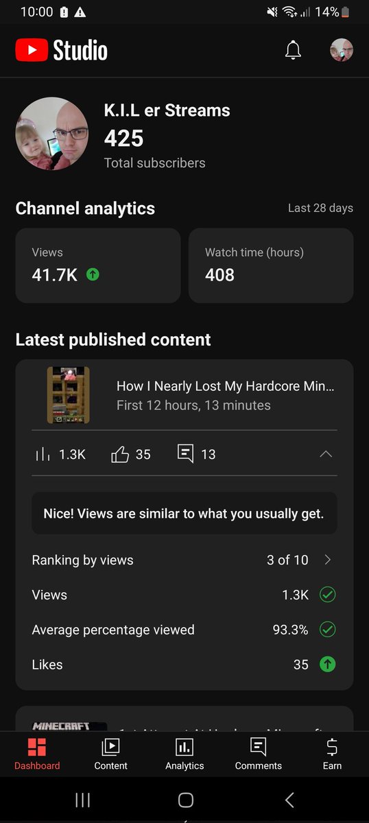 V6Hand's tweet photo. I am honestly so proud of myself. Yhis month alone, I have gained 100 subscribers, and I've kinda figured out the algorithm for shorts AND I taught myself how to make decent thumbnails. You gotta work for your dreams and never give up https://t.co/Y7yKmbxm5i