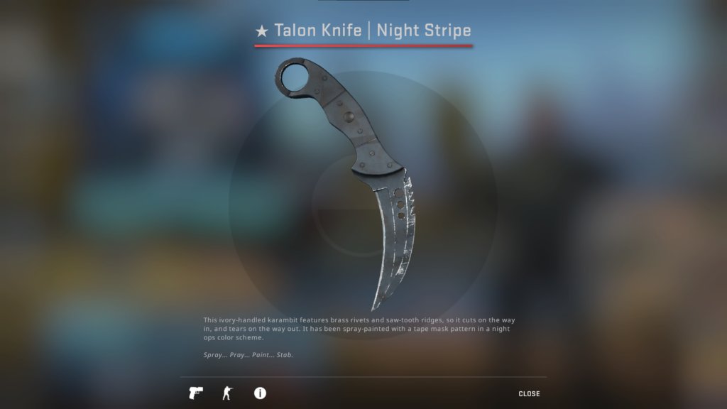 🔥CS:GO KNIFE GIVEAWAY🔥

Talon Knife | Night Stripe (Field-Tested)

To enter:

✅Follow Me <a href="/KildePedde/">KildePedde</a>
✅RT
✅Tag a friend
✅watch video and subscribe (youtube.com/watch?v=nDCEXJ…)

🔥Rolling in 48 hours🔥
#CSGOGiveaway #CSGO #csgoskinsgiveaway #Giveaways #cryptogiveaway