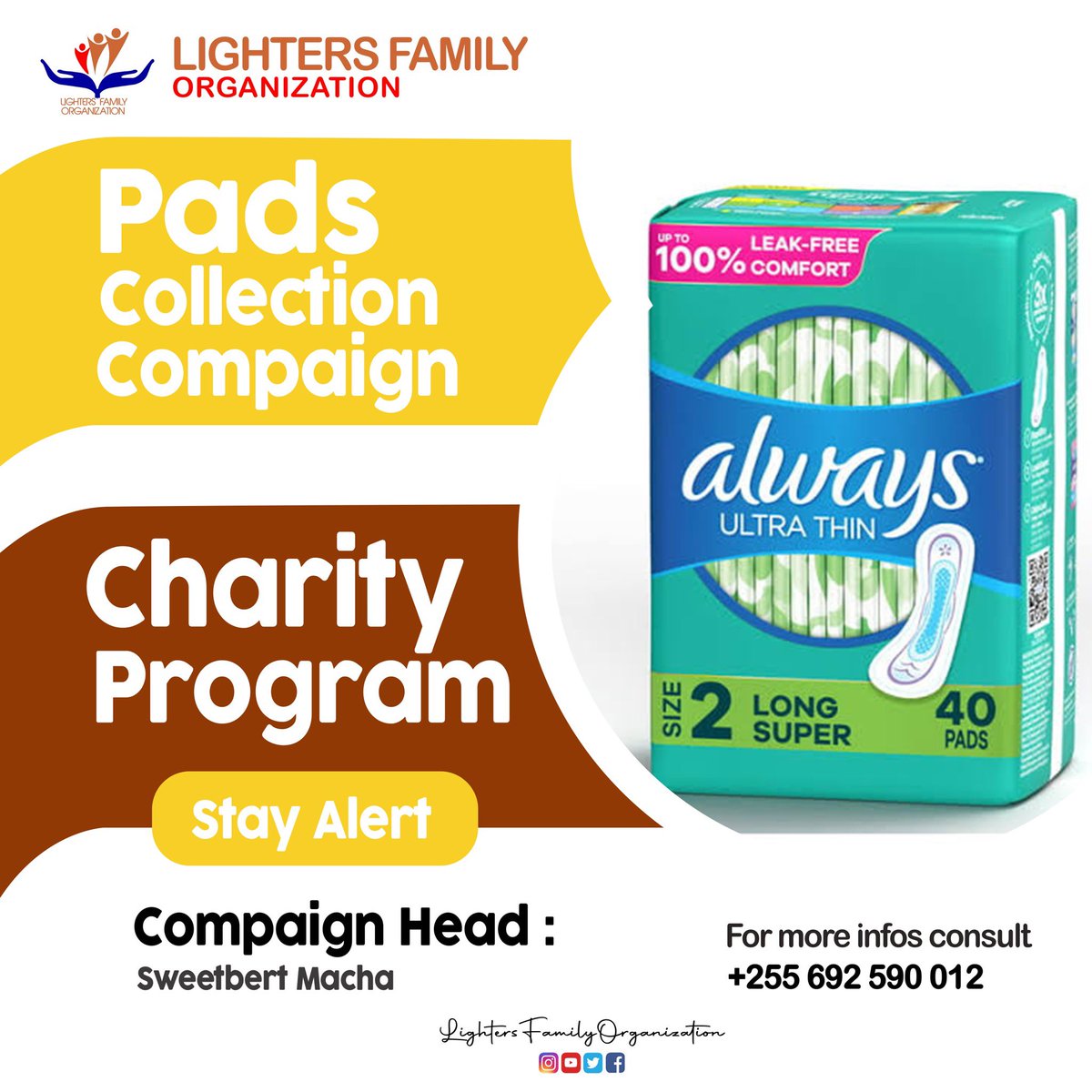 lightersfamorg's tweet photo. We have this bright compaign coming Ahead
Stay Alerted...
We call upon donours and for those who are willing to participate with and support us
#hqpads #softcarepads #lavypads #alwayspads #humancherishpadstanzania #freestylepads
Get in touch with usvia lightersfamorg@gmail.com https://t.co/9p8behg4iN