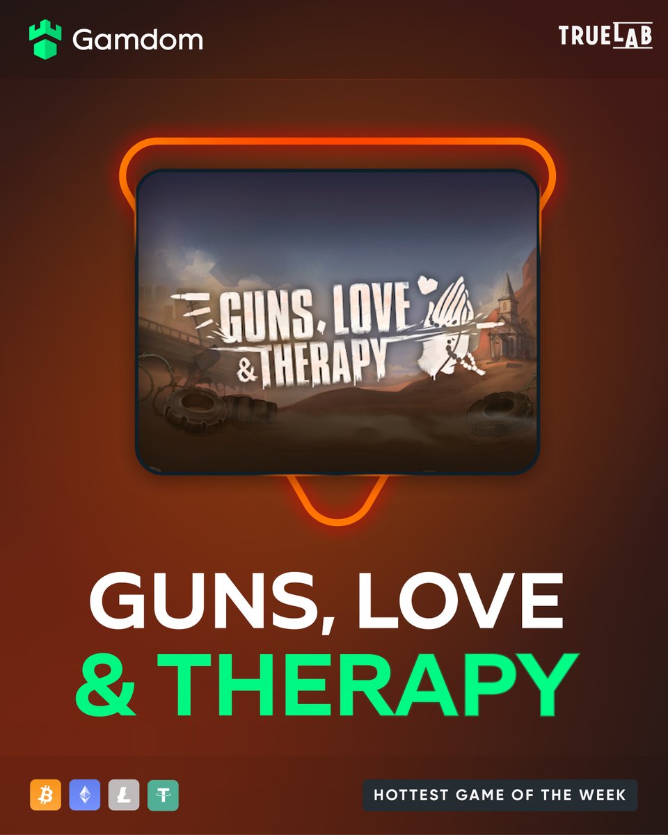 gamdom's tweet image. 🔥 Hottest game of the week 🔥

Guns, Love &amp;amp; Therapy by TrueLab 🤩

FreeSpins #Giveaway to 100 lucky users!

Drop your userID in the comment, tag a friend and Retweet! 👈 

If you receive a 💚, you&apos;ll get Free spins later today! 🤑💸