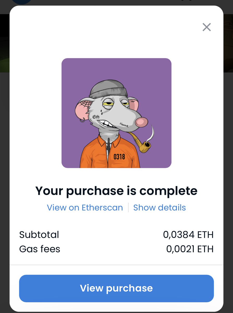 On #ETH 

I just swept this Prison Jumpsuit from @fatratmafia for less than 0.04 ETH 🤦🏻‍♂️

What a nice deal !

#NFTs #NFTCommunity #OpenSeaNFT #FatRatMafia #FatRatFam