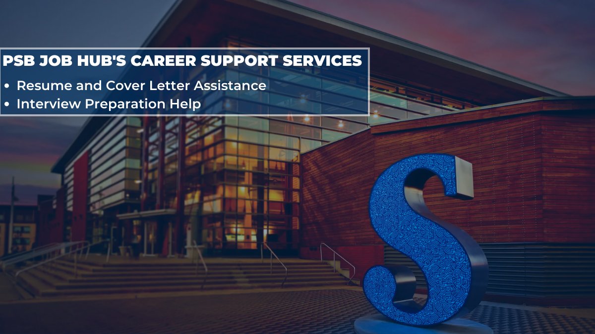 PSB5Digital's tweet photo. Don't just survive in the job market, thrive in it with PSB Job Hub's Career Support Services. πΌ
Our personalized career support will help you achieve your career goals.π©βππ©βπΌ
Visit https://t.co/WqT42PXRhG and Sign Up to the PSB Job Hub today!
#PSBCareerSupport #PSBJobHub https://t.co/mqLdxyKZZY