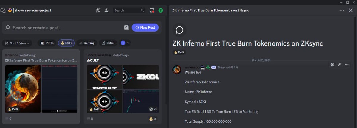Showcased on ZKsync Discord make sure to go like and Emojis docs.zksync.io/contact/