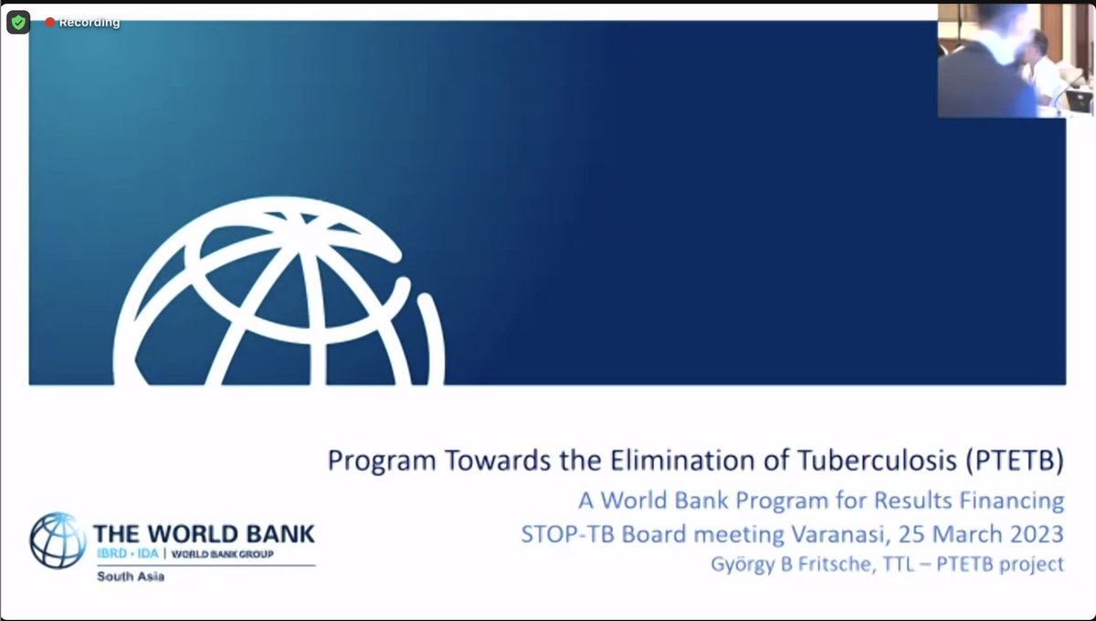 Stop TB Partnership on Twitter "WorldBankIndia elaborating on their