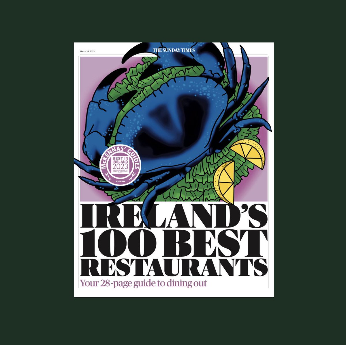 A very special thank you to John &amp; Sally from @McKennasGuides for including us in this years “100 Best Restaurants in Ireland 2023” in today’s <a href="/IrishTimesMag/">Irish Times Magazine</a>.

#ST100Best2023 #Rinuccini #BestInIreland #Kilkenny #IrelandsAncientEast

1/2