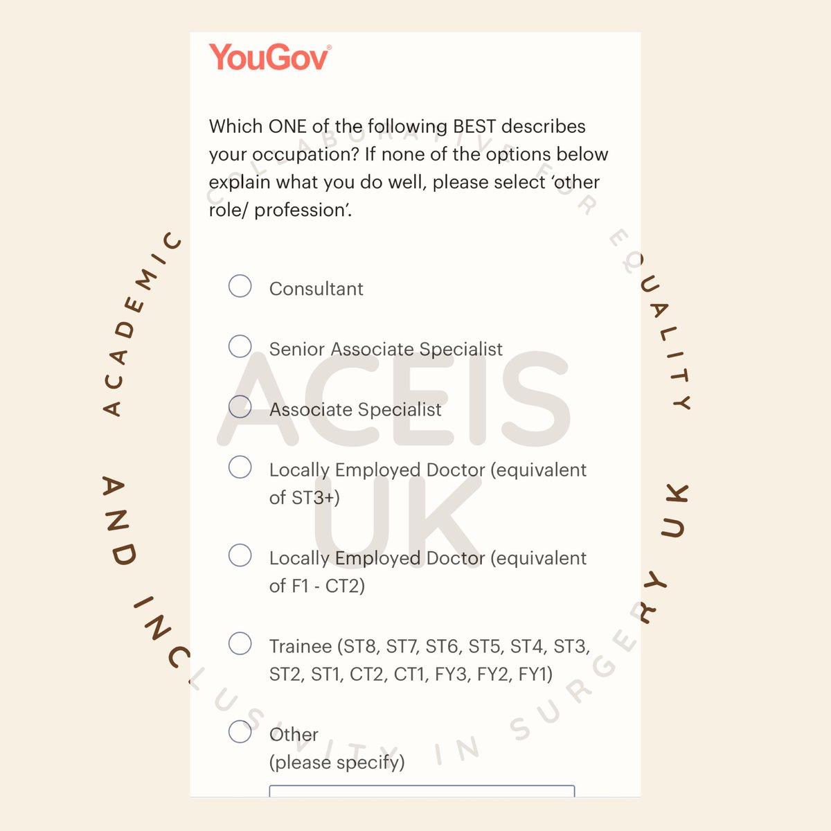 aceisUK's tweet photo. Super excited. The #ENTNationalSurvey is in #TestMode. Concise but yet covers relevant themes, career progression, mentorship, sexual harassment, bullying, sexual assault, etc. Not long now & you will be able to #haveyoursay & help us #makerealchanges 🎉🎉 https://t.co/XtIufyUBri