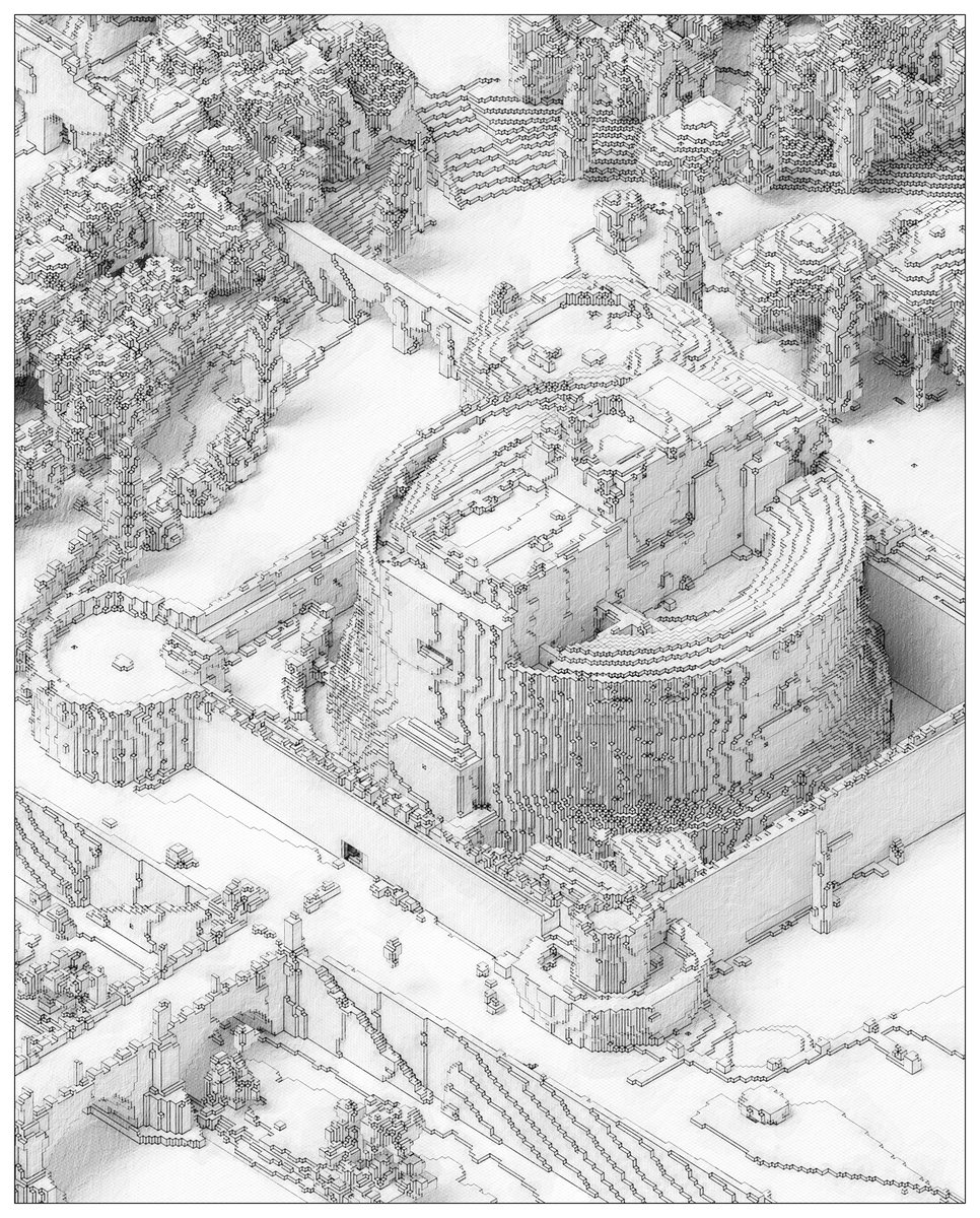 LaChimera1's tweet photo. Voxel City Shapes #3 
Castel Sant'Angelo, Rome

At @objktcom 
15 ed. // 5 tezos https://t.co/0fr7xra2S3